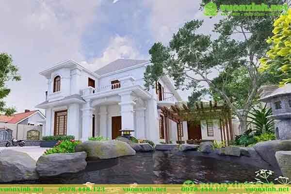 Hồ cá koi sân vườn phong thủy