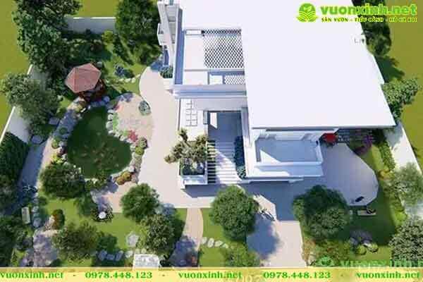 Hồ cá koi sân vườn phong thủy