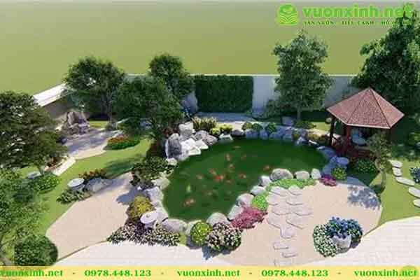 Tiểu cảnh non bộ sân vườn