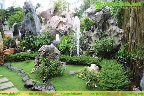 Tiểu cảnh non bộ sân vườn