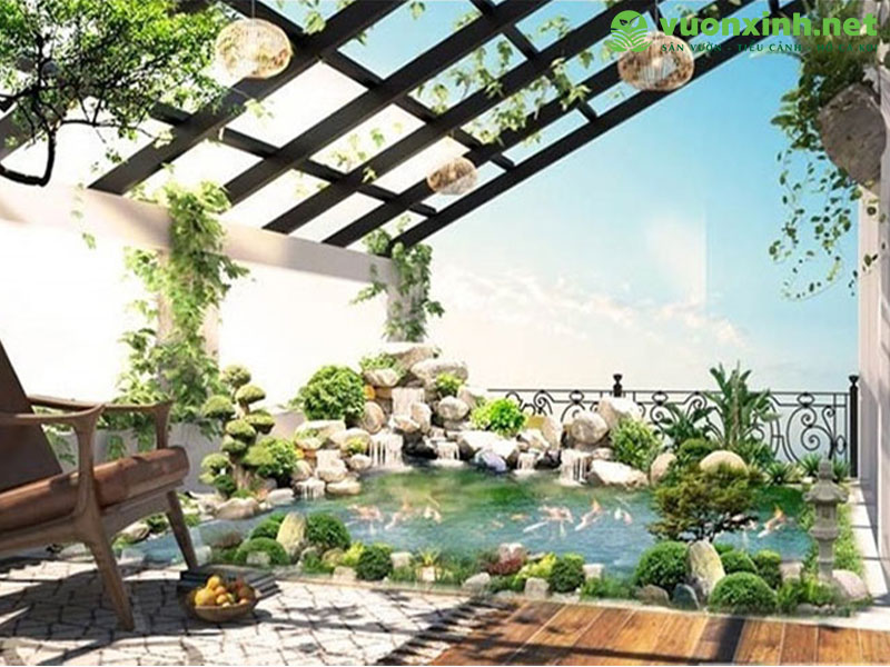 Mẫu hồ cá koi đẹp nhất