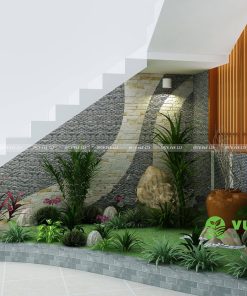 Tiểu cảnh cầu thang - Mẫu 12