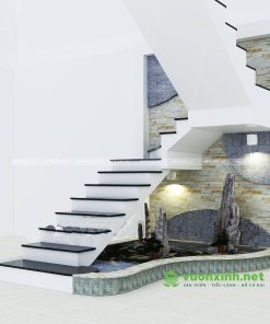 Tiểu cảnh cầu thang - Mẫu 14