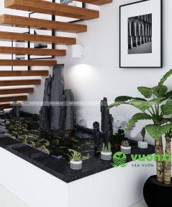 Tiểu cảnh cầu thang - Mẫu 15