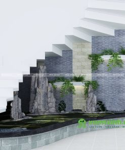 Tiểu cảnh cầu thang - Mẫu 02