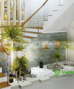 Tiểu cảnh cầu thang - Mẫu 13