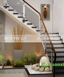 Tiểu cảnh cầu thang - Mẫu 19