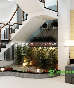 Tiểu cảnh cầu thang - Mẫu 21