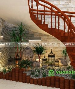 Tiểu cảnh cầu thang - Mẫu 18