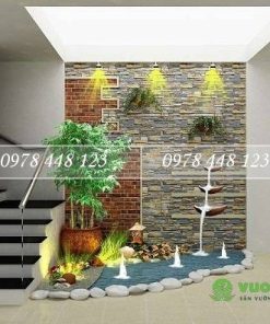 Tiểu cảnh cầu thang - Mẫu 24