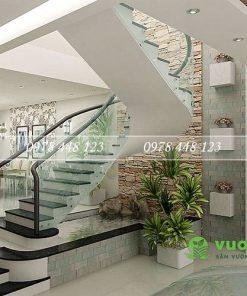 Tiểu cảnh cầu thang - Mẫu 27