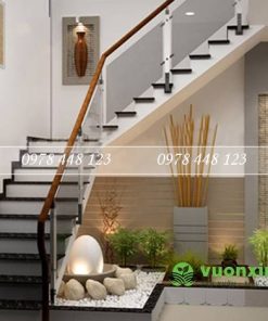 Tiểu cảnh cầu thang - Mẫu 23