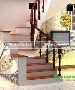 Tiểu cảnh cầu thang - Mẫu 04