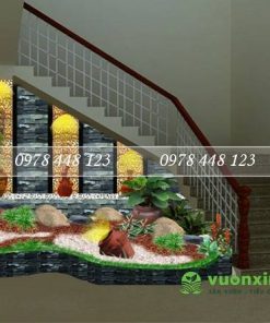 Tiểu cảnh cầu thang - Mẫu 06