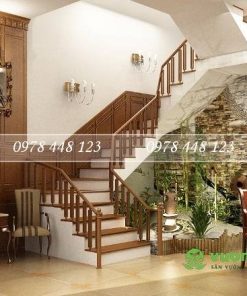 Tiểu cảnh cầu thang - Mẫu 07