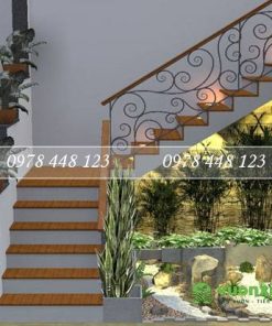 Tiểu cảnh cầu thang - Mẫu 08