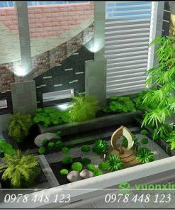 Tiểu cảnh giếng trời - Mẫu 39