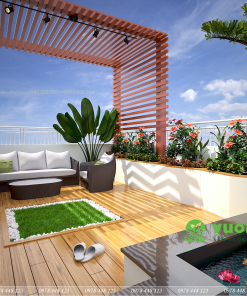 Tiểu cảnh sân thượng - Mẫu 01
