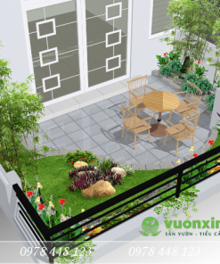 Tiểu cảnh sân thượng - Mẫu 02