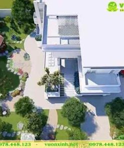 Mẫu Hồ cá koi sân vườn biệt thự