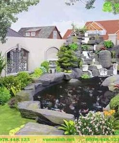 Hồ cá koi sân vườn phong thủy
