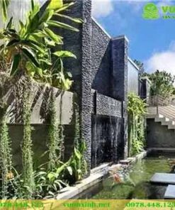 Mẫu hồ cá koi sân vườn phong thủy